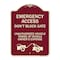 Signmission Emergency Access Don't Block Gate Unauthorized Vehicles Towed at Vehicle Owners Expe, BU-1824-24112 A-DES-BU-1824-24112 - alternate 1